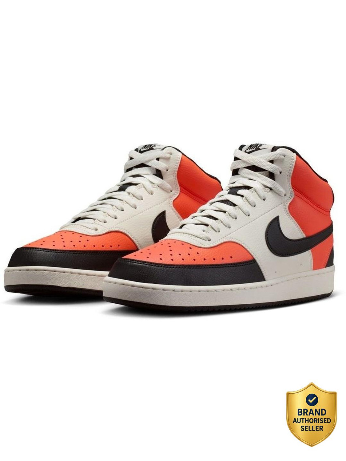 COURT VISION MID Sneakers For Men (Orange , 6)