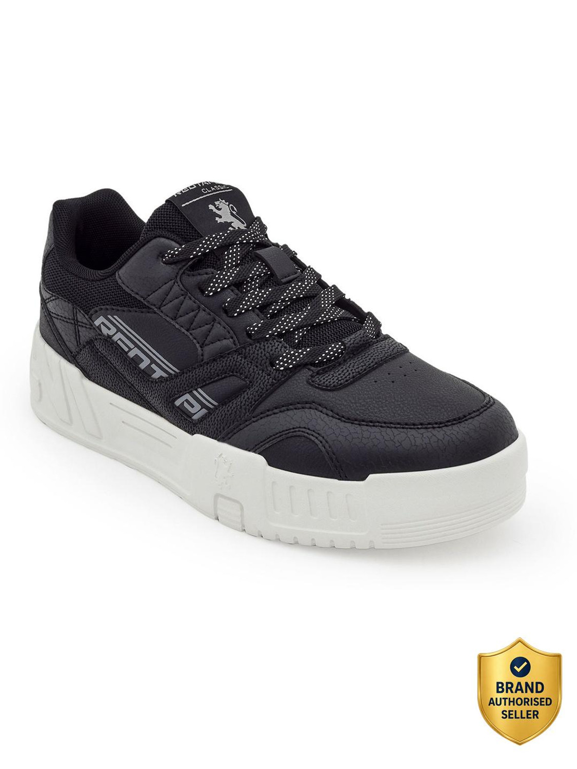 Image of RED TAPE Lifestyle Sneakers Shoes for Men | Rounded Front, Soothing Insole Sneakers For Men (Black, 10)