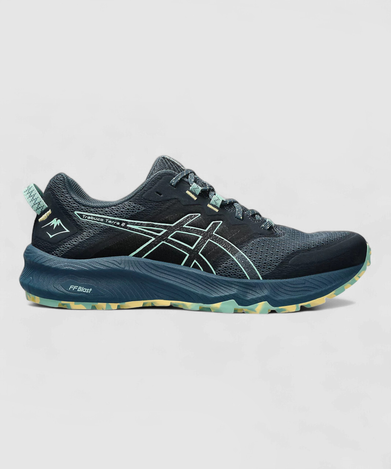 Image of Asics Trabuco Terra 2 Running Shoes For Men (Blue , 12)