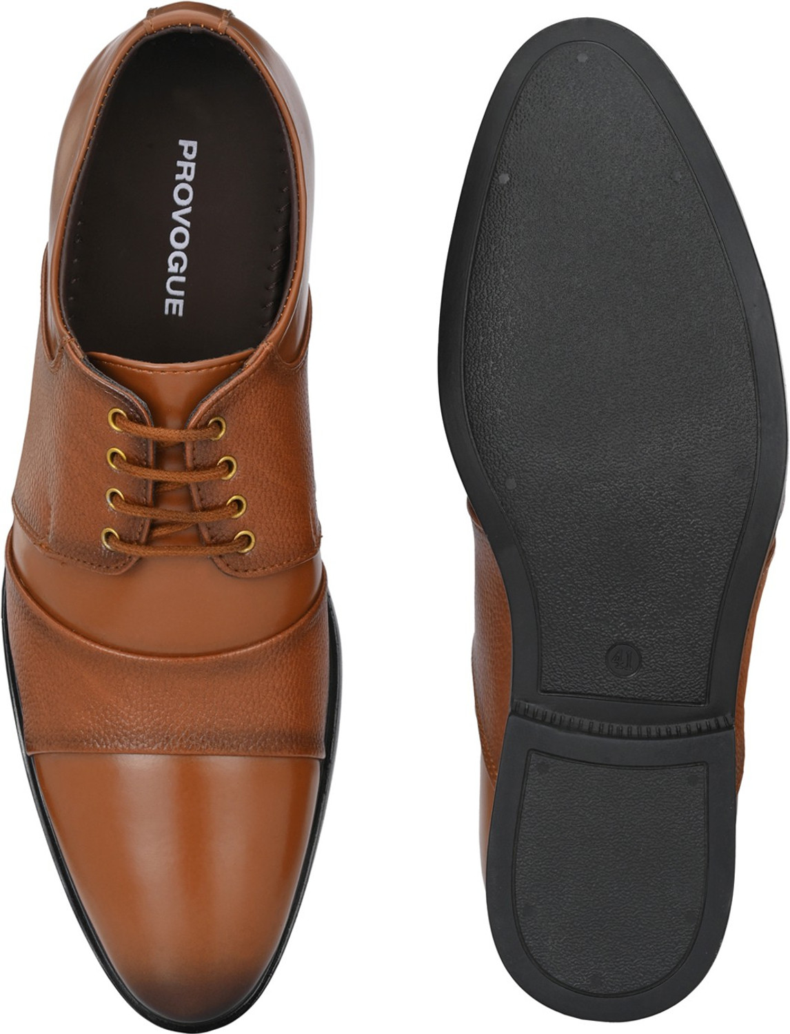 Image of PROVOGUE PR20021 Lightweight Formal Shoe|Soft Cushion Comfort|Easy LaceUp|Daily Wear Derby For Men