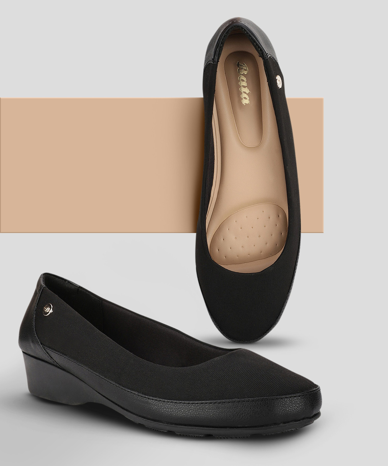Bata Bellies For Women Black 2 Price History