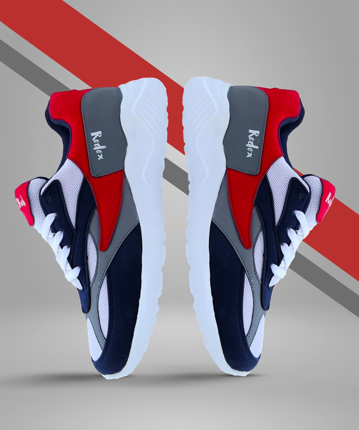 rodox Multi color sports cum shoe Running Shoes For Men Red White Running Shoes For Men Red White 10 Price History
