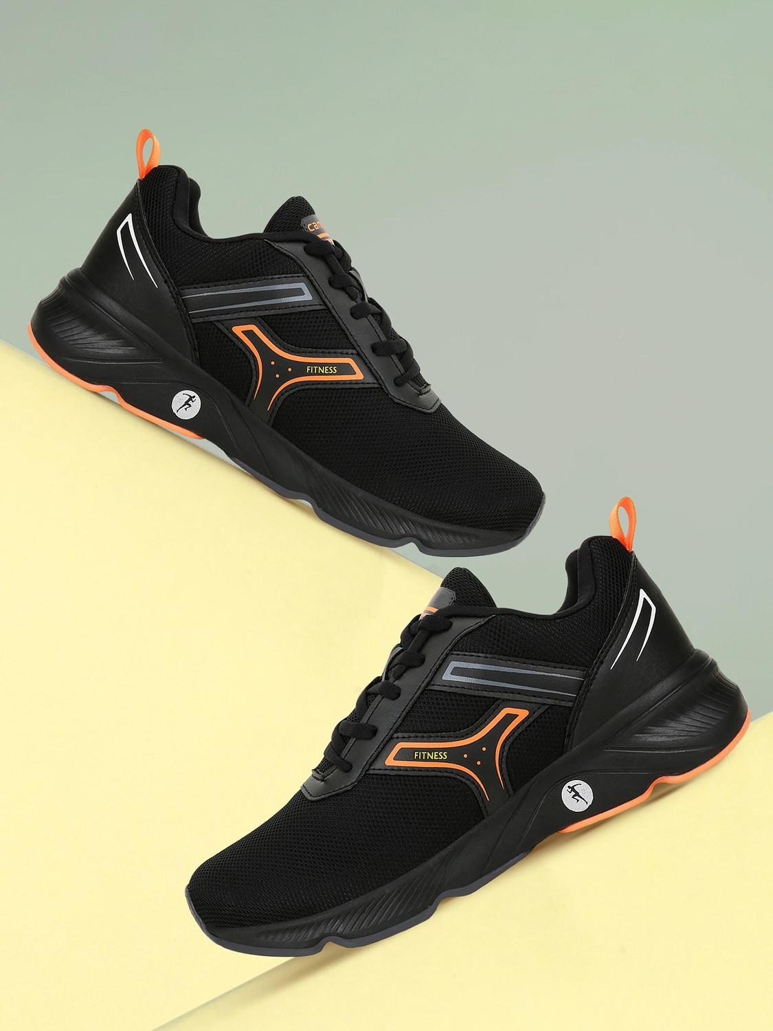HURRICANE Men's Black Running Shoes – Lightweight Fit