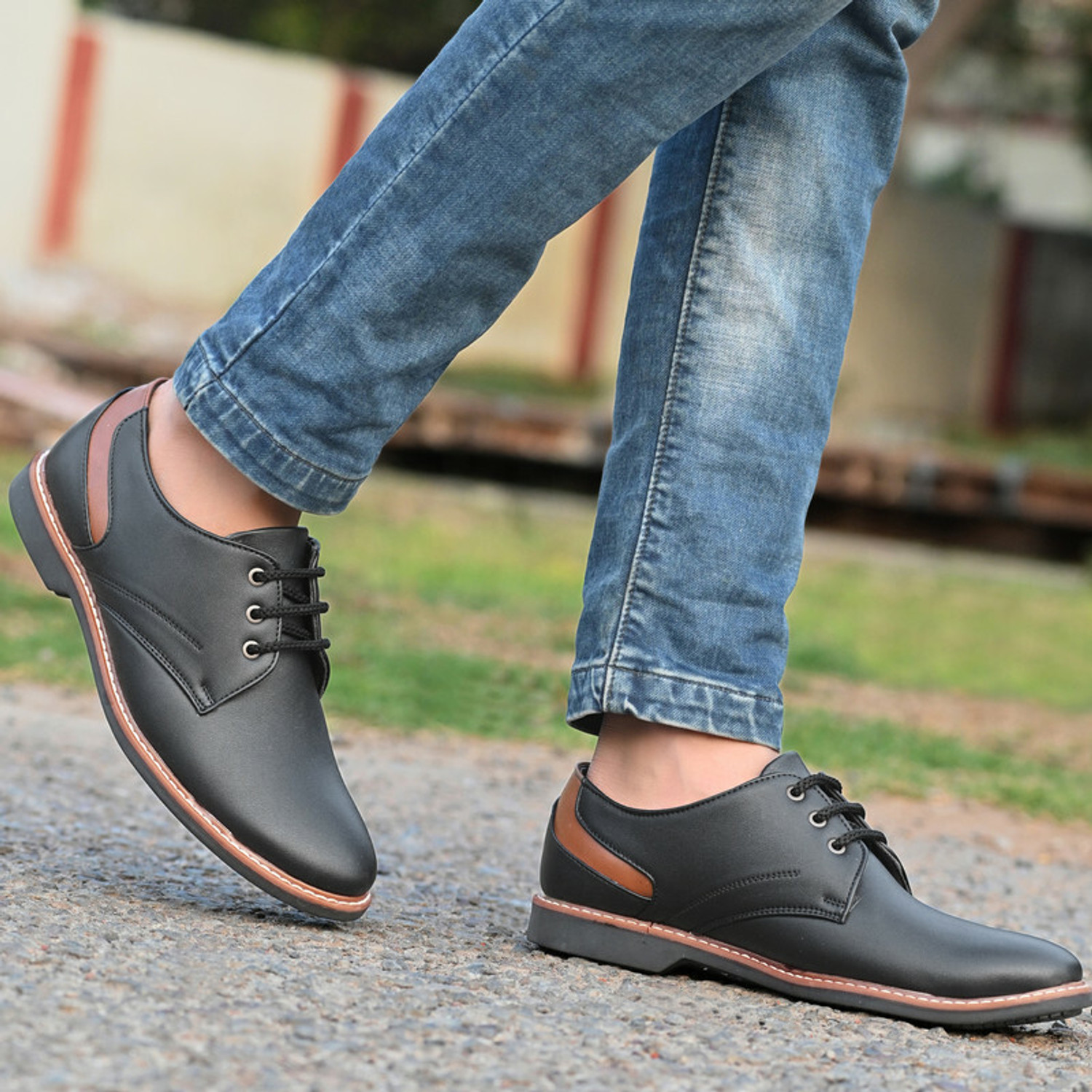 Averatto Black Office Wear Party Wear Semi Formal shoe for Mens A9901 Lace Up For Men Black 9 Price History