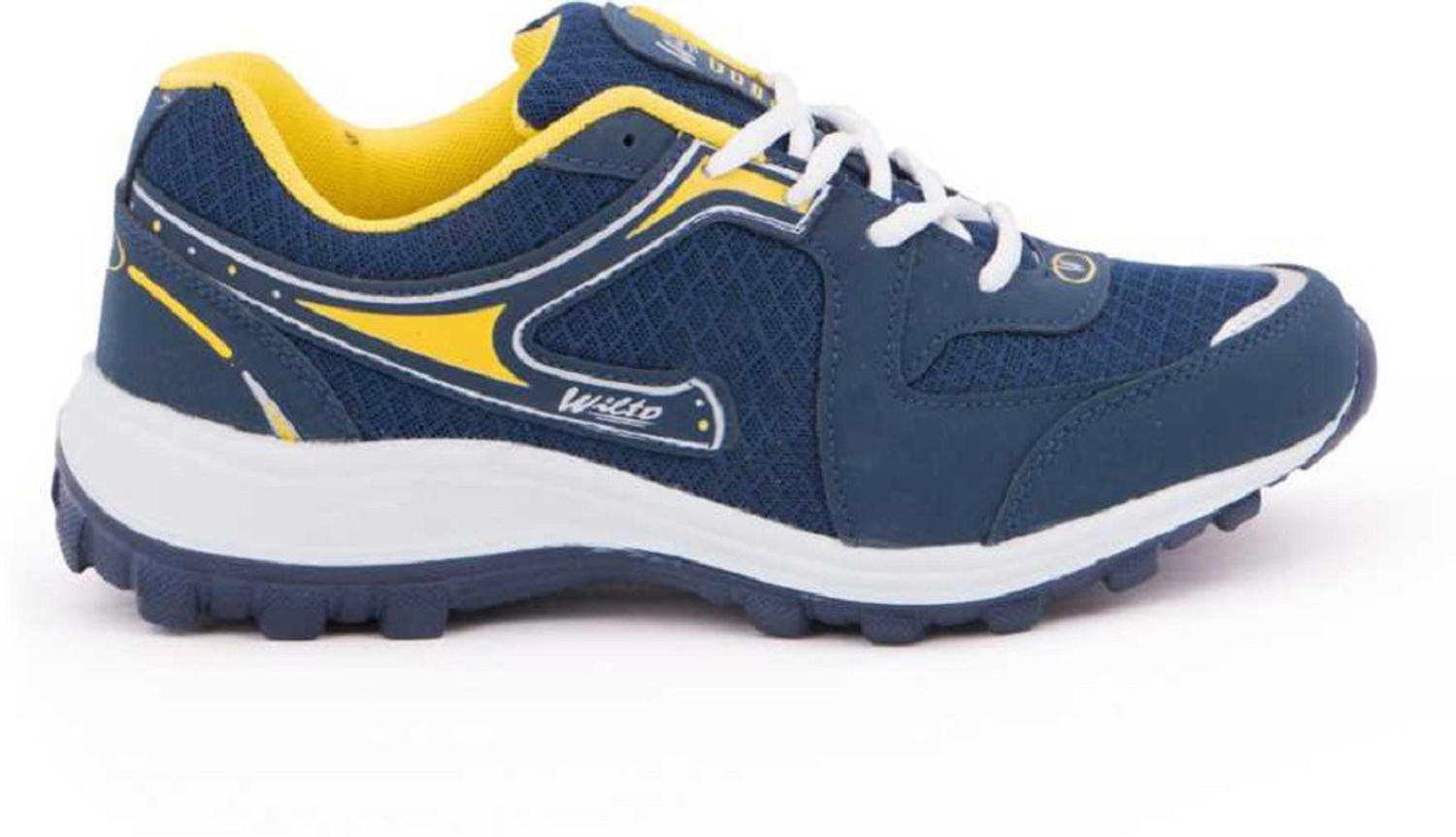 Image of asian Asian Bullet-13 sports shoes for men | Stylish Casual sport shoes for men | running shoes for boys | Lace up Lightweight yellow shoes for running, walking, gym, trekking, hiking & party For Men (Navy, Yellow , 8)