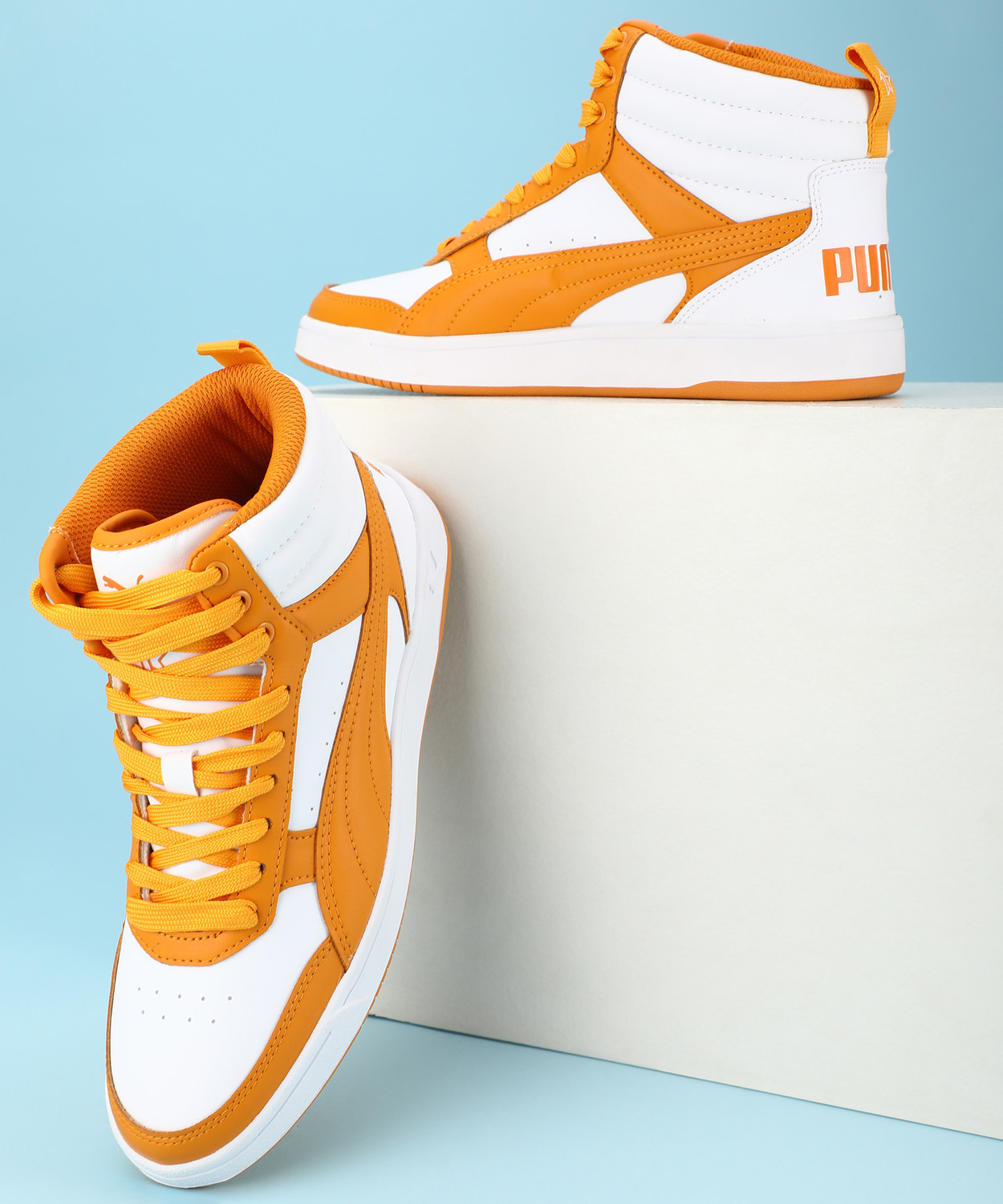 Puma high tops mens yellow outlet