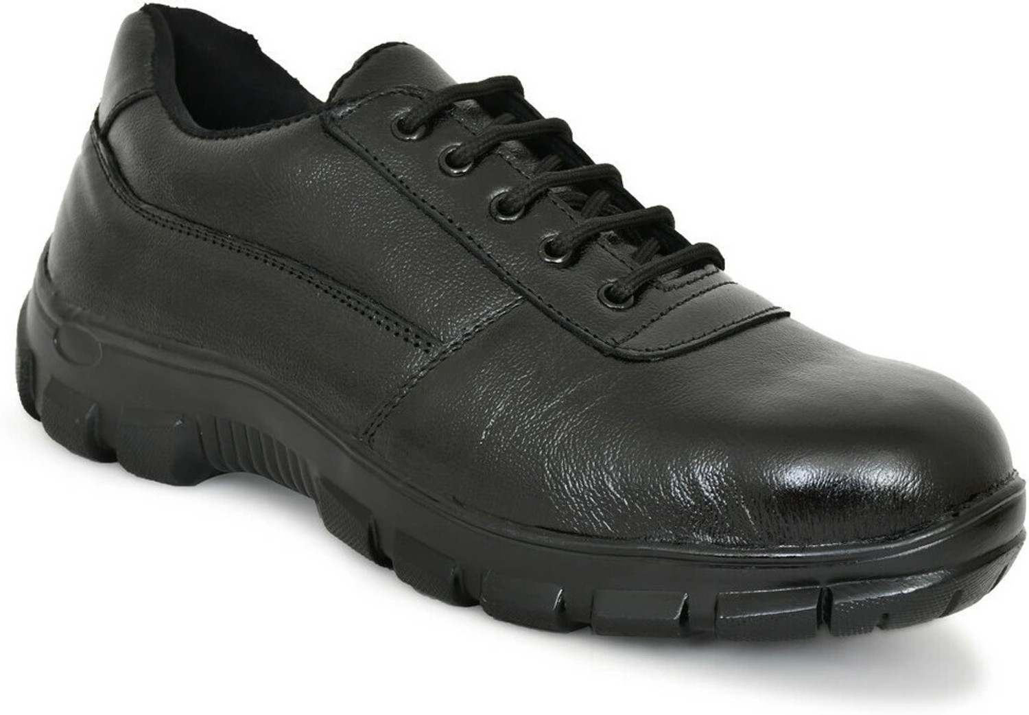 Image of WALKMORA Leather Shoes,Anti-Slip,Oil & Puncture Resistant,Boots for Construction &Factory Sneakers For Men (Black , 10)