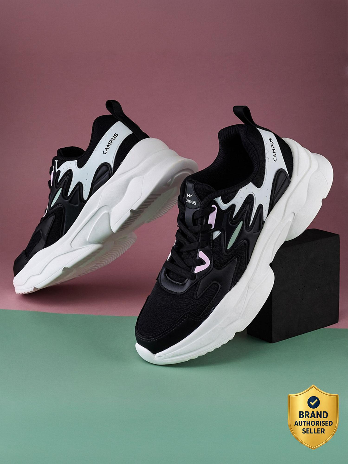 CAMPUS TWIRL Pillofoam & Cushion Sole | Ultra Light Corporate Casuals & College Sneaker Sneakers For Women