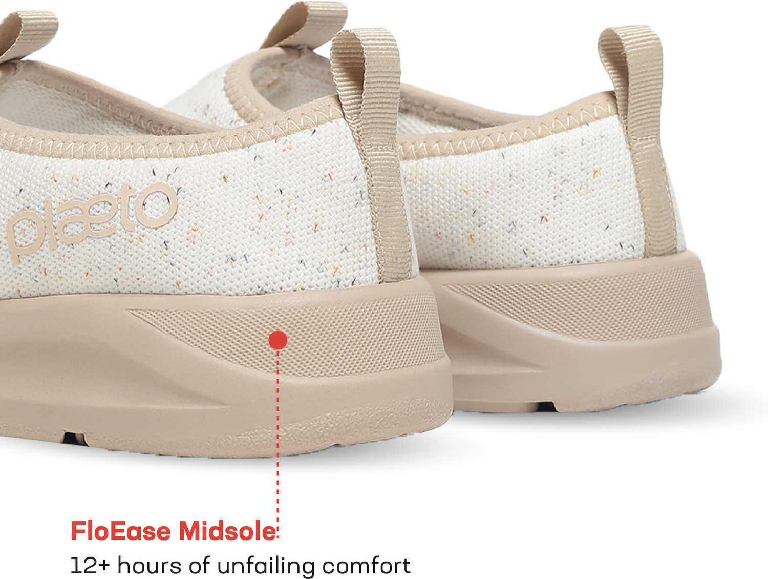 Image of Plaeto EZPlay Premium Walking Shoes | Comfortable Lightweight Slip On Sneakers For Women (Beige , 3)