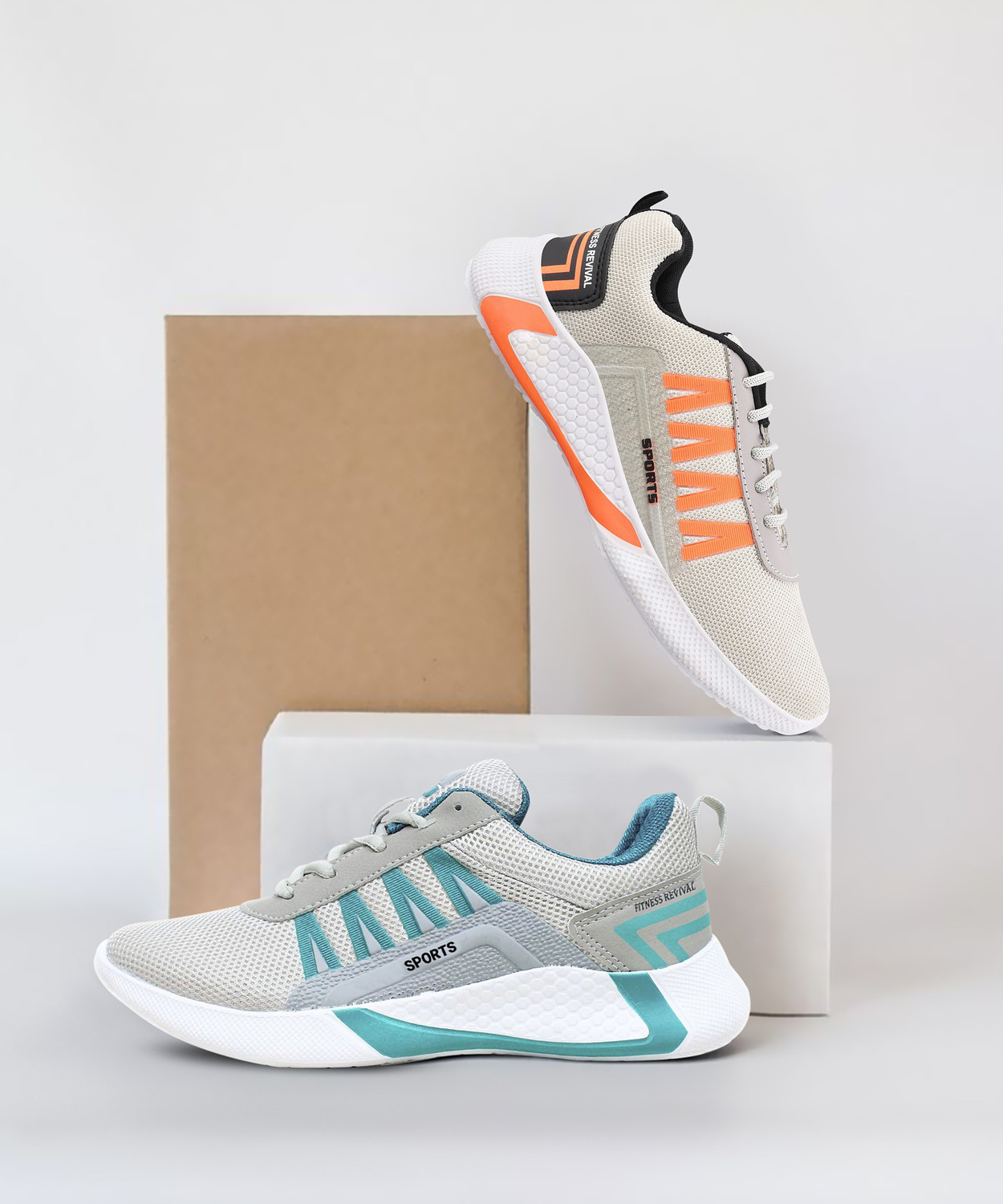 Running Shoes For Men  (Grey)