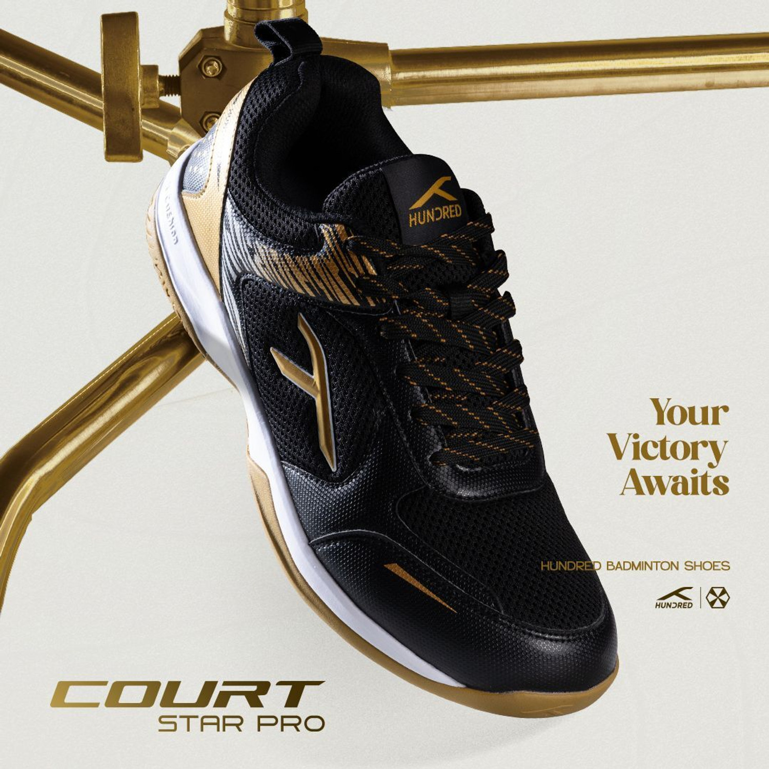 Hundred Court Star Pro Non Marking Badminton Shoes For Men