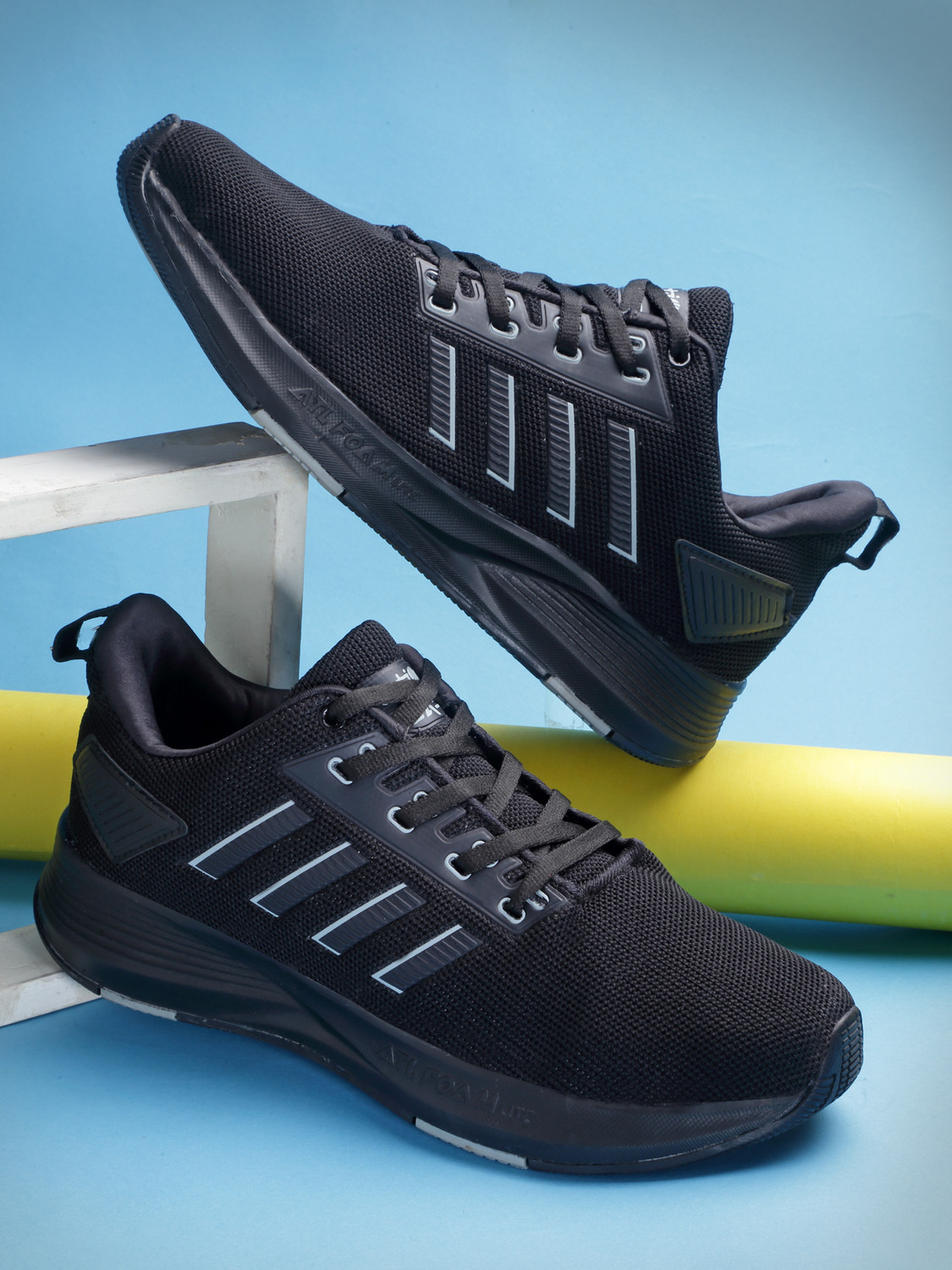 Action black running shoes clearance