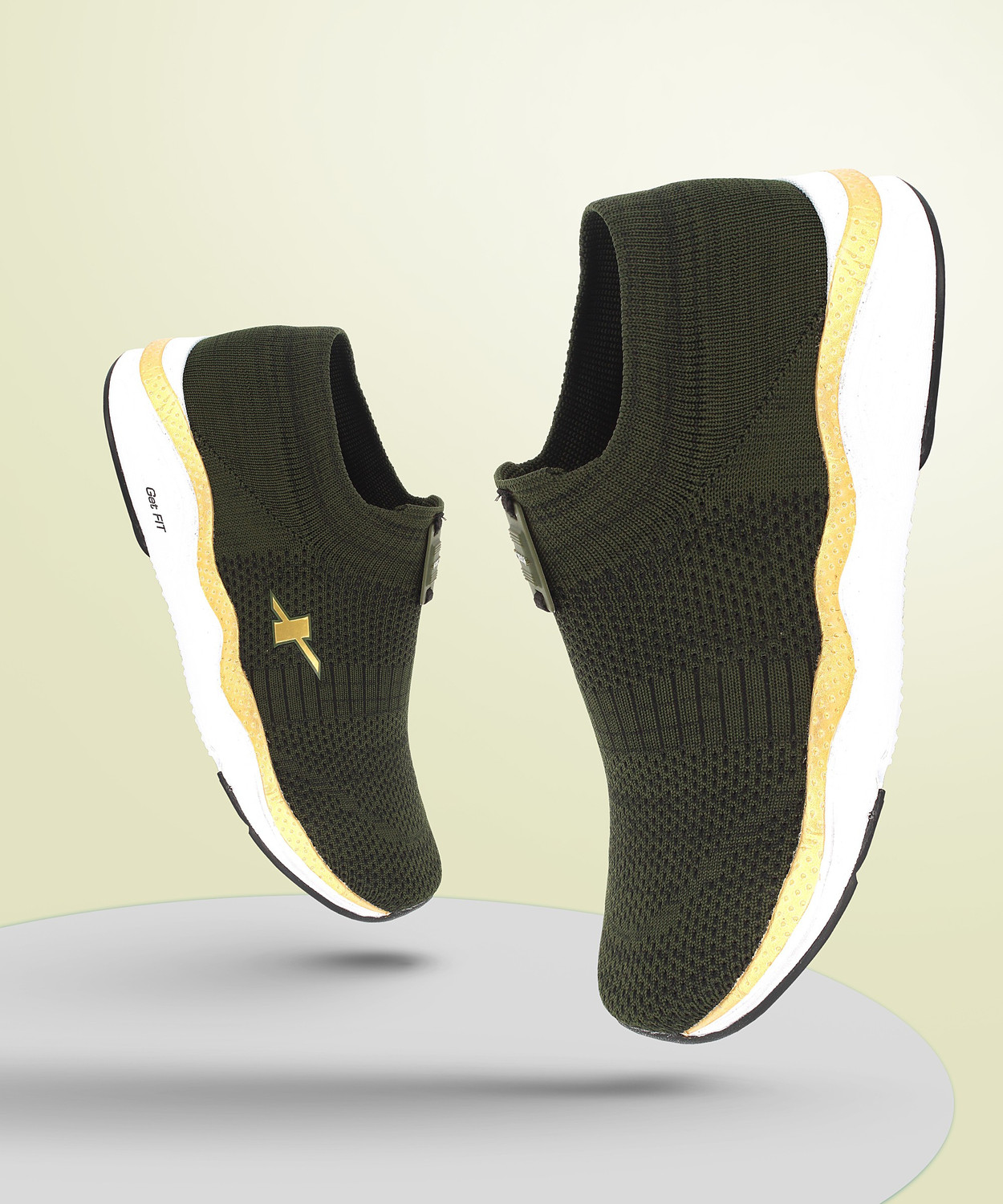 Sparx SM 484 Running Shoes For Men Green Gold 8 Price History