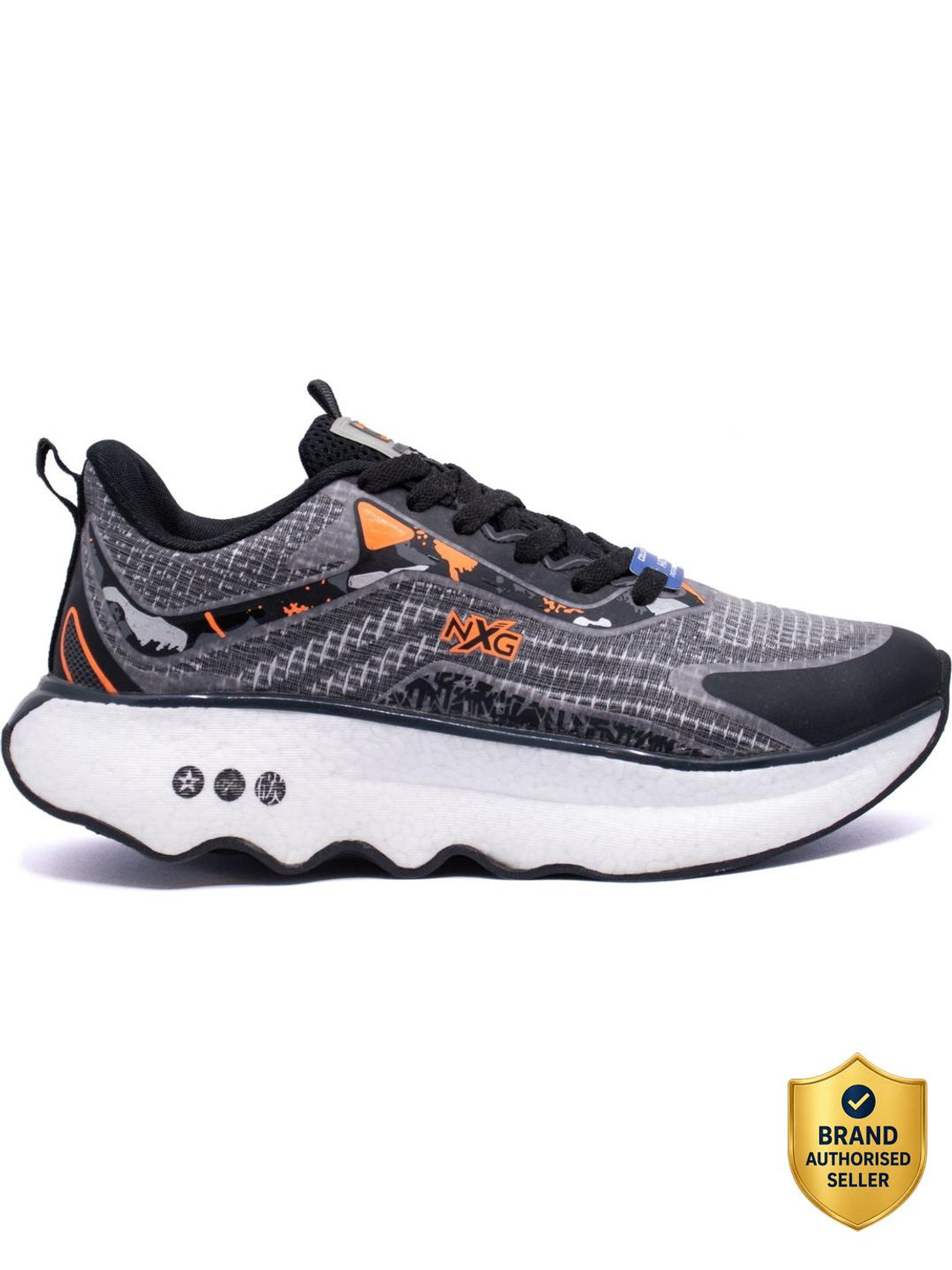 Image of COLUMBUS VIPER Running Shoes For Men (White, Green , 6)