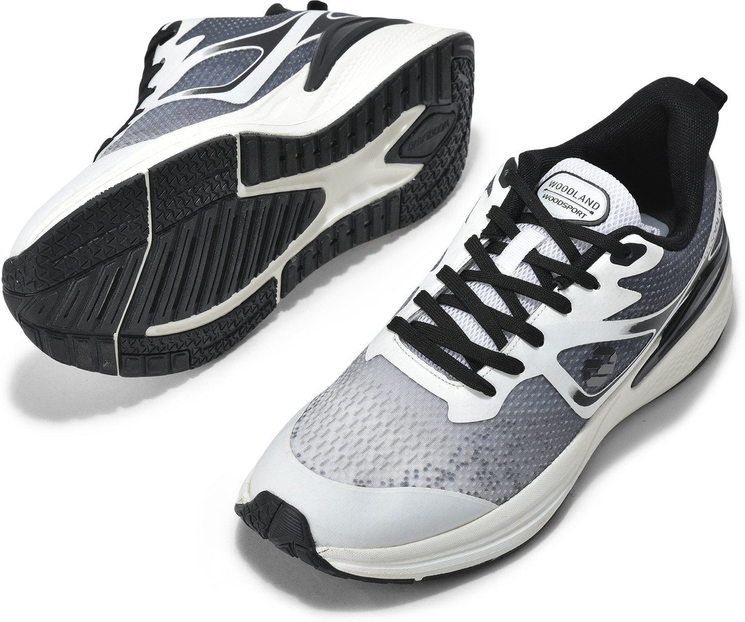 Image of WOODLAND Running Workout Lightweight Breathable Performance Training & Gym Shoes For Men (White , 11)