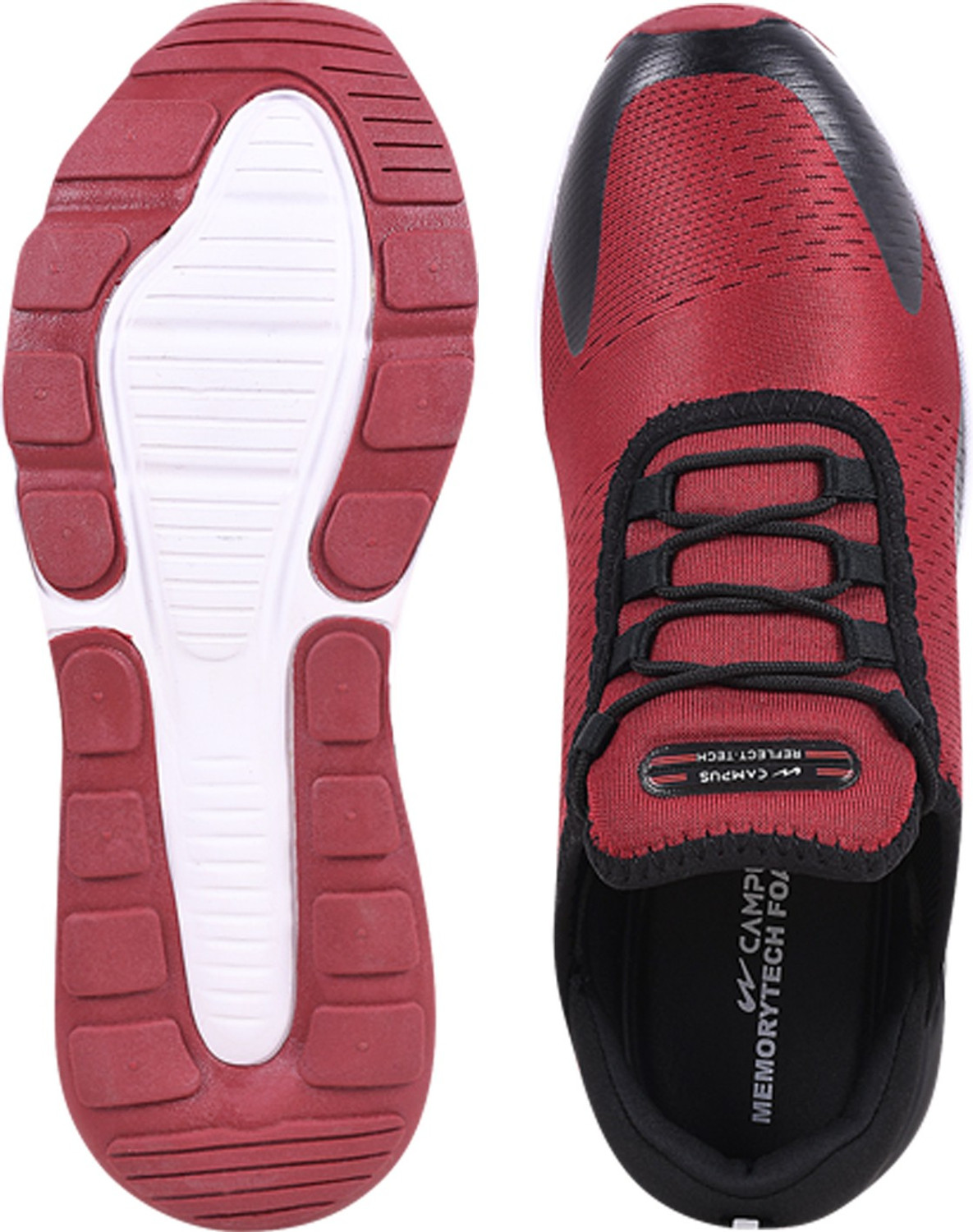 Image of CAMPUS DRAGON Running Shoes For Men (Burgundy , 12)