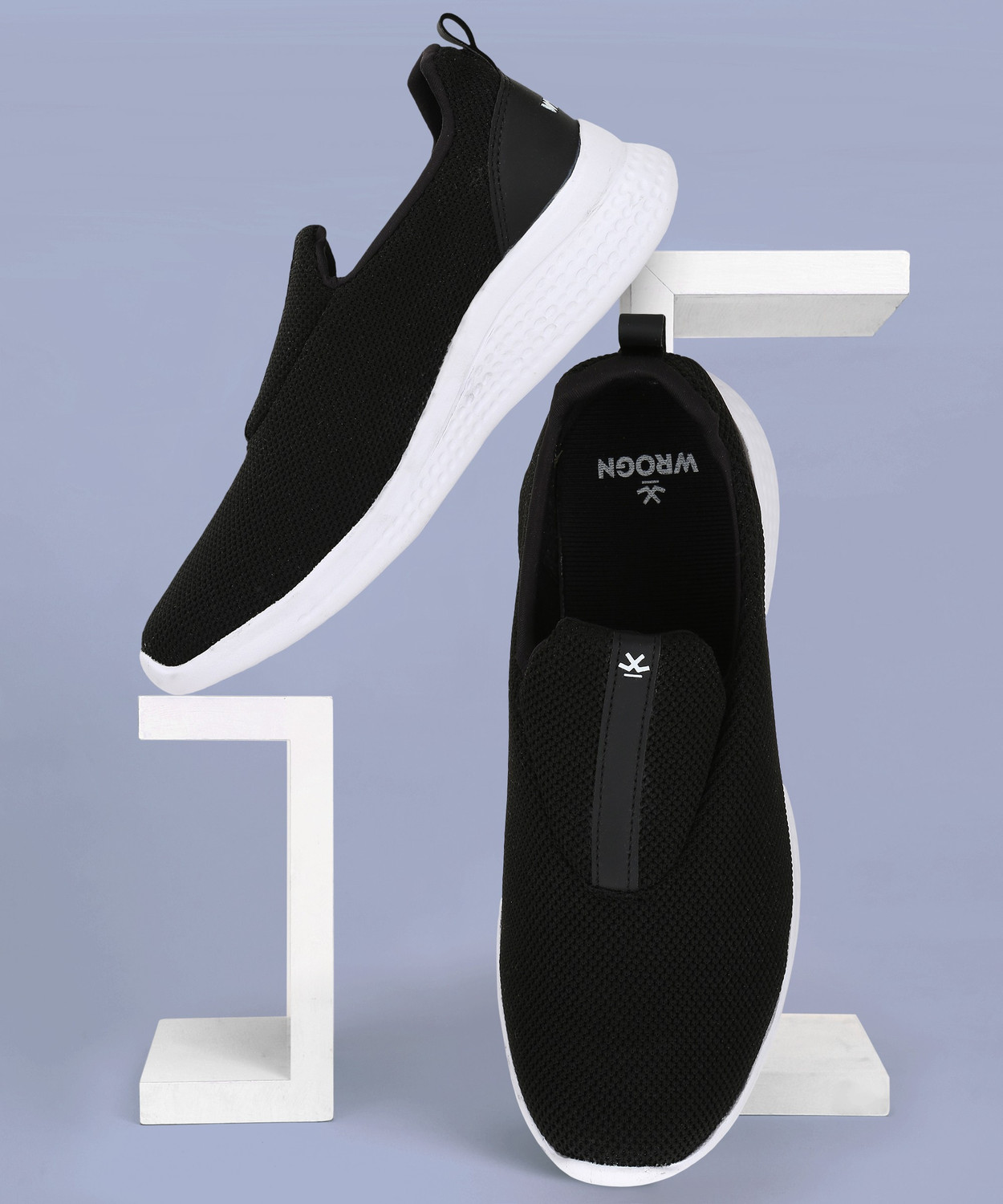 WROGN Athleisure Slip On Sneakers For Men Black Price History