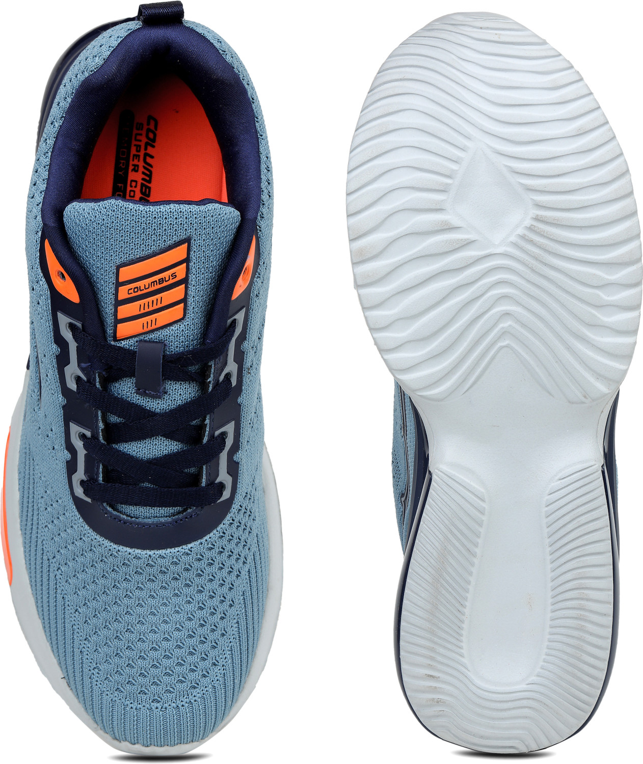 Image of COLUMBUS Sports Shoes for Men's-Running,Walking,Gym,Comfort - Pista /Navy Running Shoes For Men