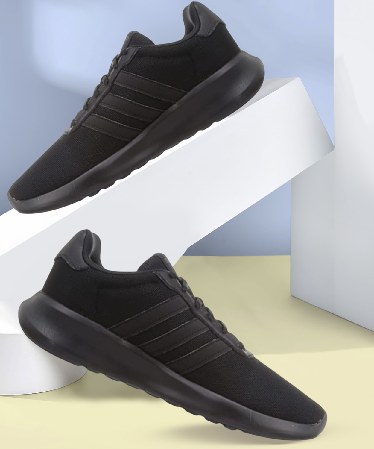 Image of ADIDAS LITE RACER 3.0 Running Shoes For Men (Black , 12.5)