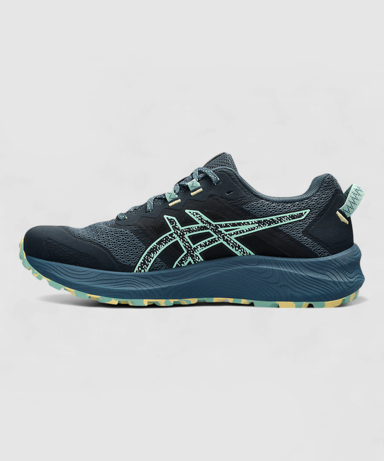 Image of Asics Trabuco Terra 2 Running Shoes For Men (Blue , 12)