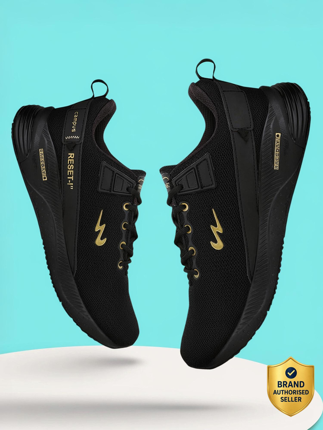 REFRESH PRO Running Shoes For Men  (Black)