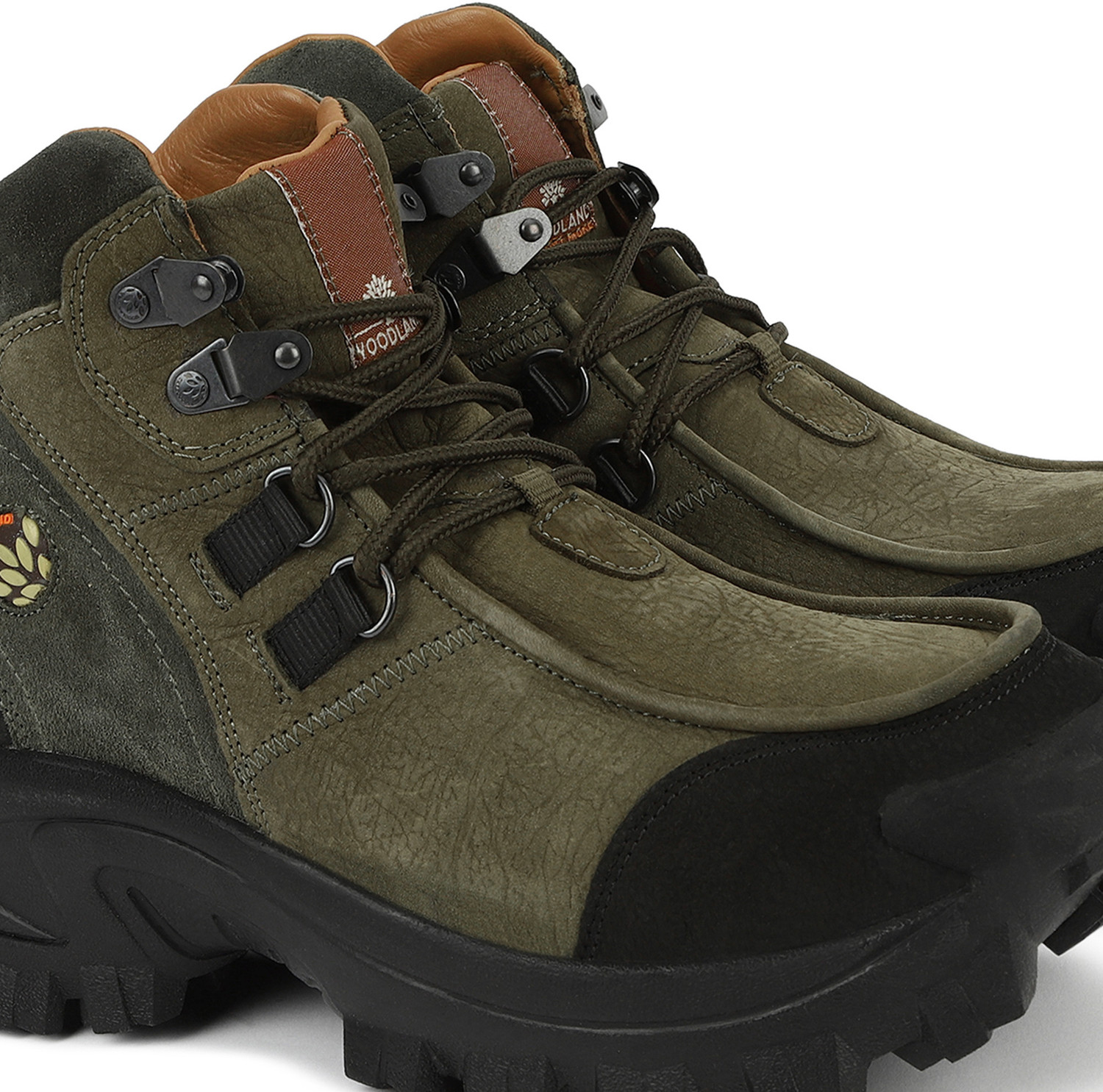 Woodland boots olive green online