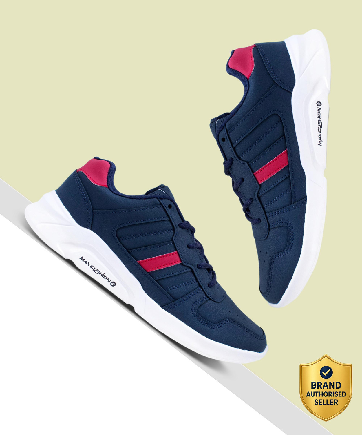 Waterproof-03 sports shoes for men | Latest Stylish Casual sport shoes for men | running shoes for boys | Lace up Waterproof blue shoes for running, walking, gym, trekking, hiking &amp; party Running Shoes For Men  (Navy, Red)