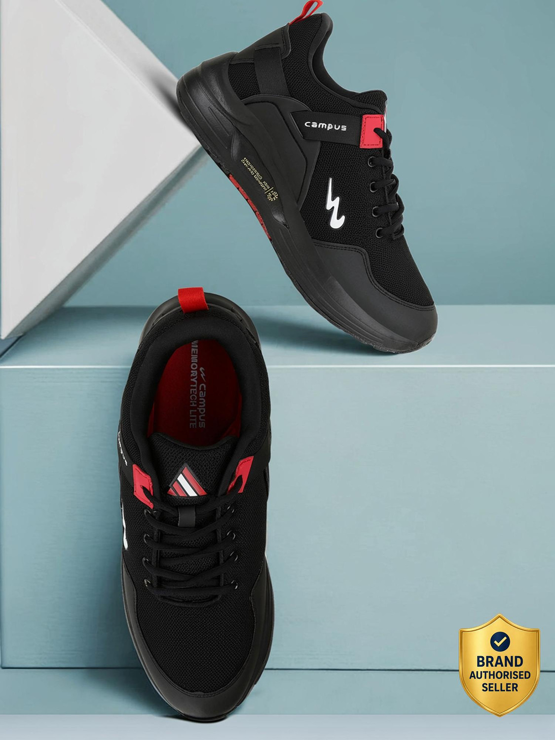 EUROPA Running Shoes For Men  (Black)