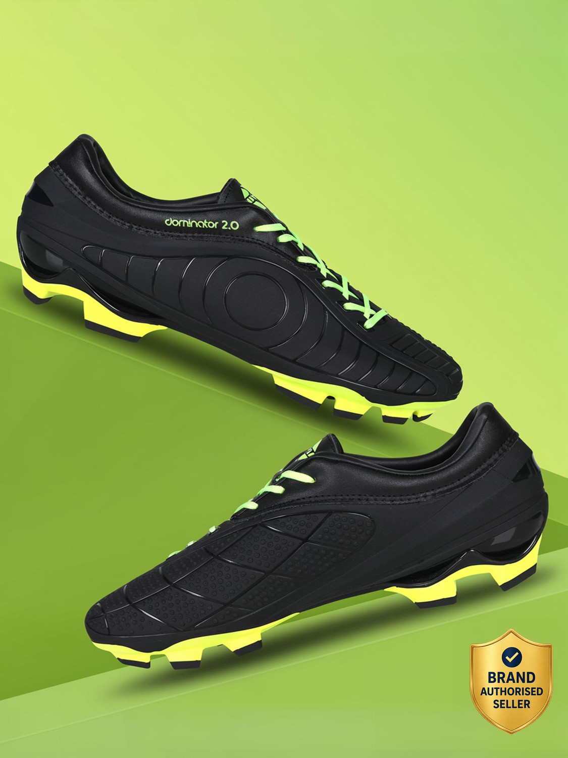 Dominator Football Shoes For Men  (Black)