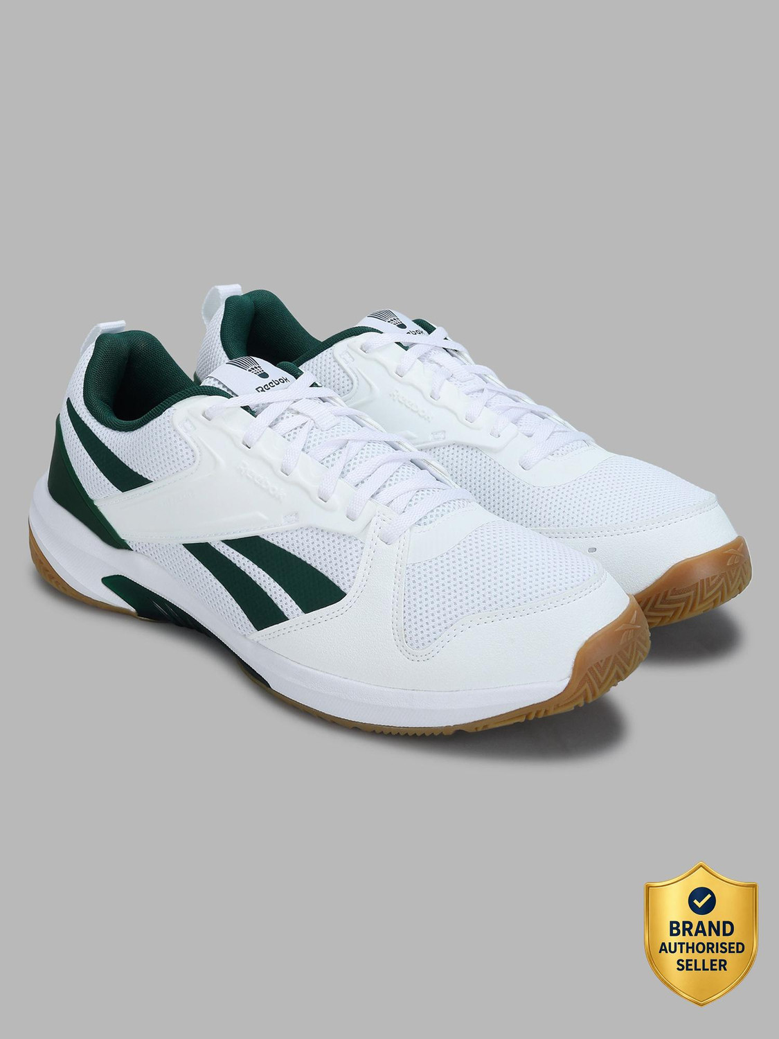 Image of REEBOK Badminton Shoes For Men (Green , 8)