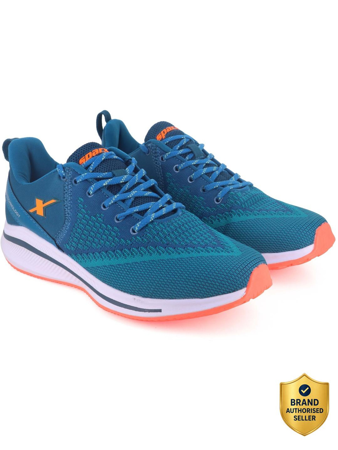 SM-678 Running Shoes For Men  (Blue, Green)