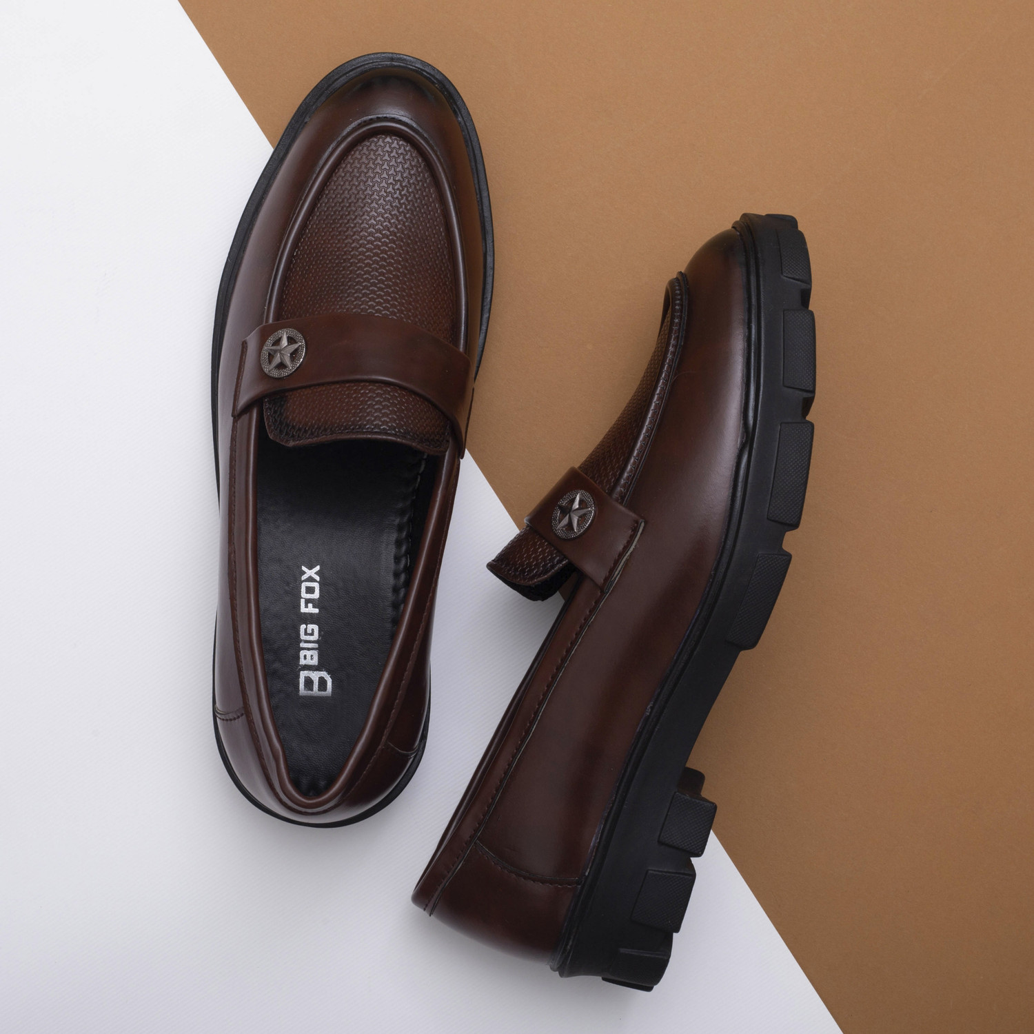 BIG FOX Chunky Formal Corporate Loafers For Men Price History