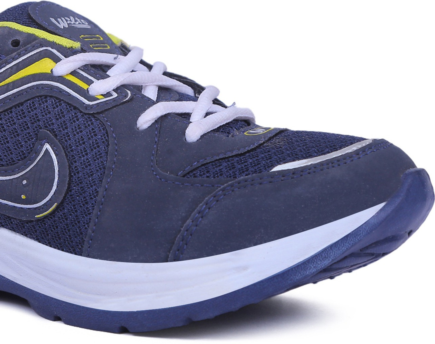 Image of asian Asian Bullet-13 sports shoes for men | Stylish Casual sport shoes for men | running shoes for boys | Lace up Lightweight yellow shoes for running, walking, gym, trekking, hiking & party For Men (Navy, Yellow , 8)