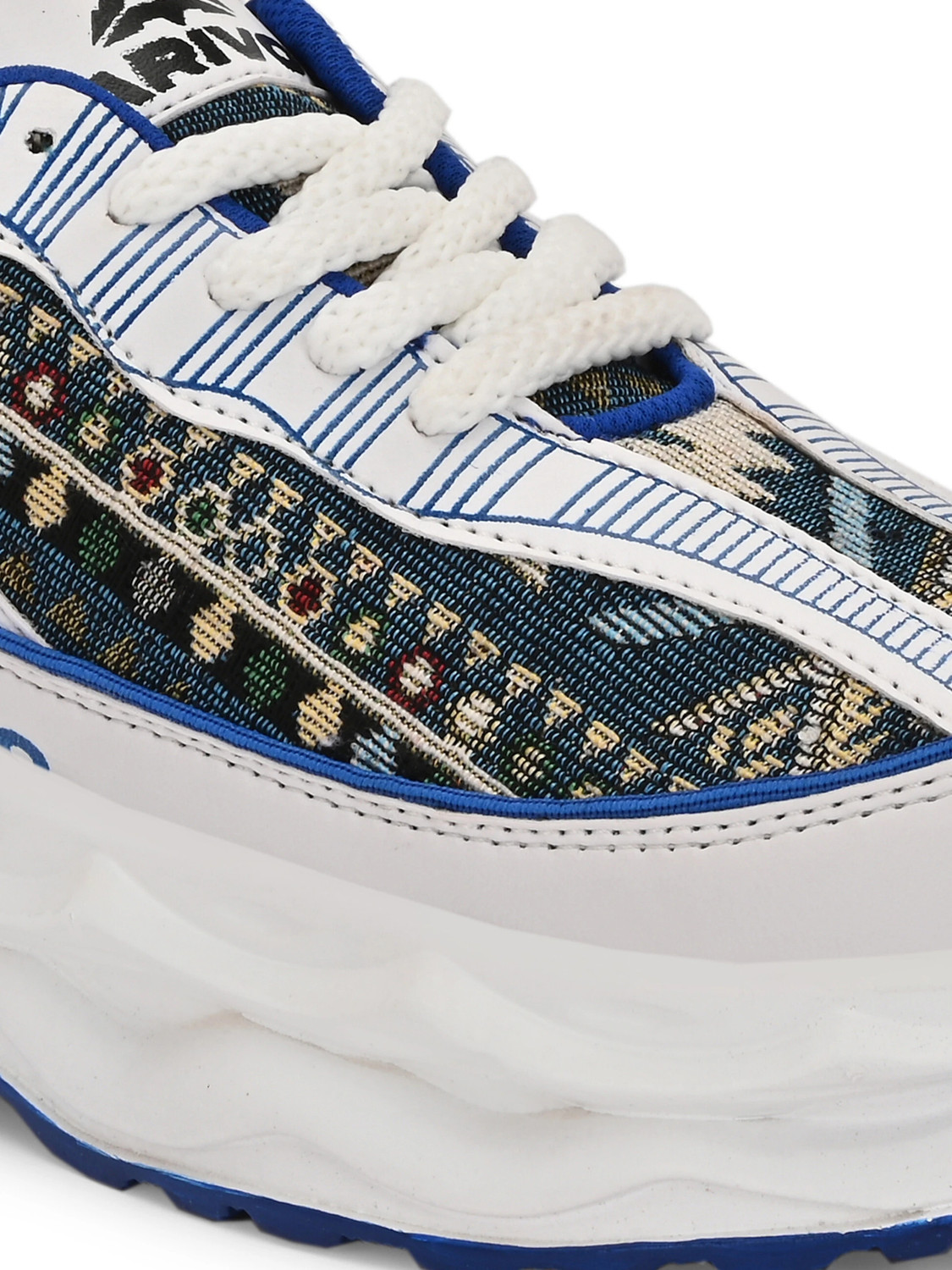 Image of Arivo Men's Chunky Sneaker Casual Sport Shoe With Thick Sole Walking Shoes For Men (Blue, White , 10)