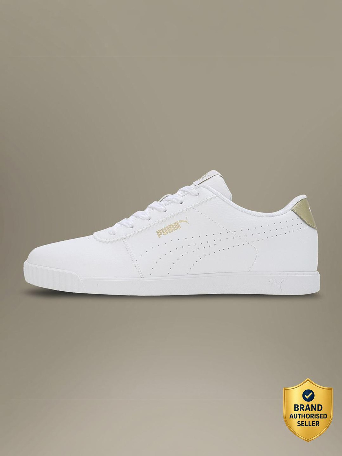 Image of PUMA Shuffle Perf Sneakers For Women (White , 3)