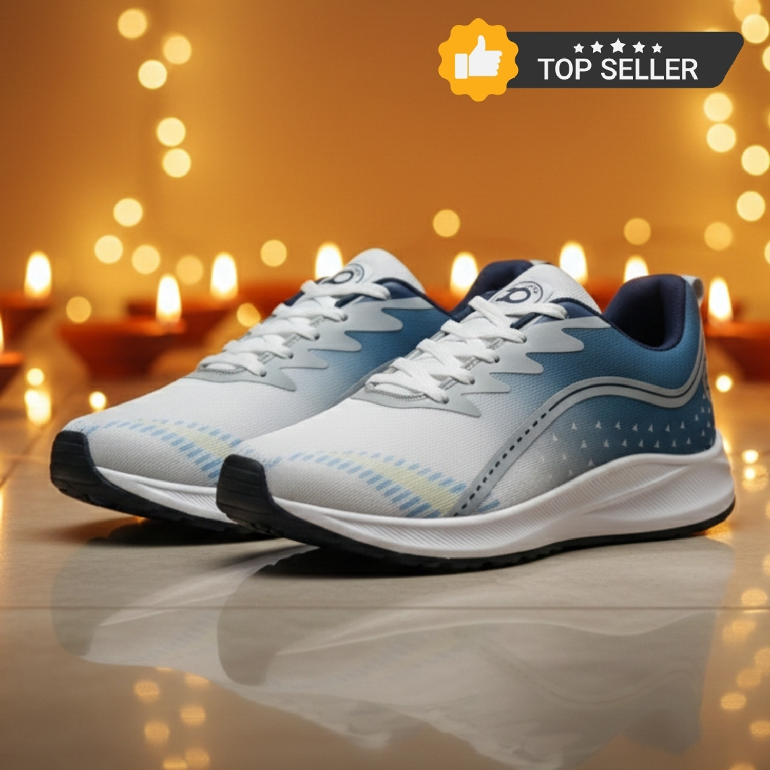 Image of WALKAROO Walking Shoes For Men (Blue , 7)