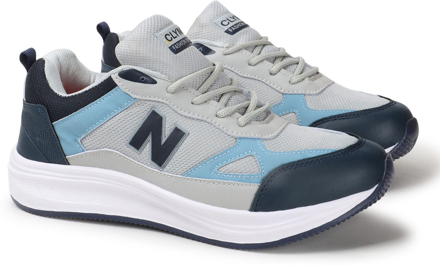 Image of CLYMB SURI GREY BLUE Walking /Outdoor /Gym & Traning Running Shoes For Men Outdoors For Men (Grey , 7)