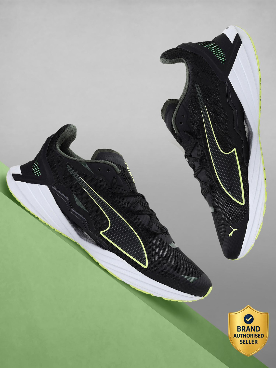 UltraRide Running Shoes For Men  (Black)