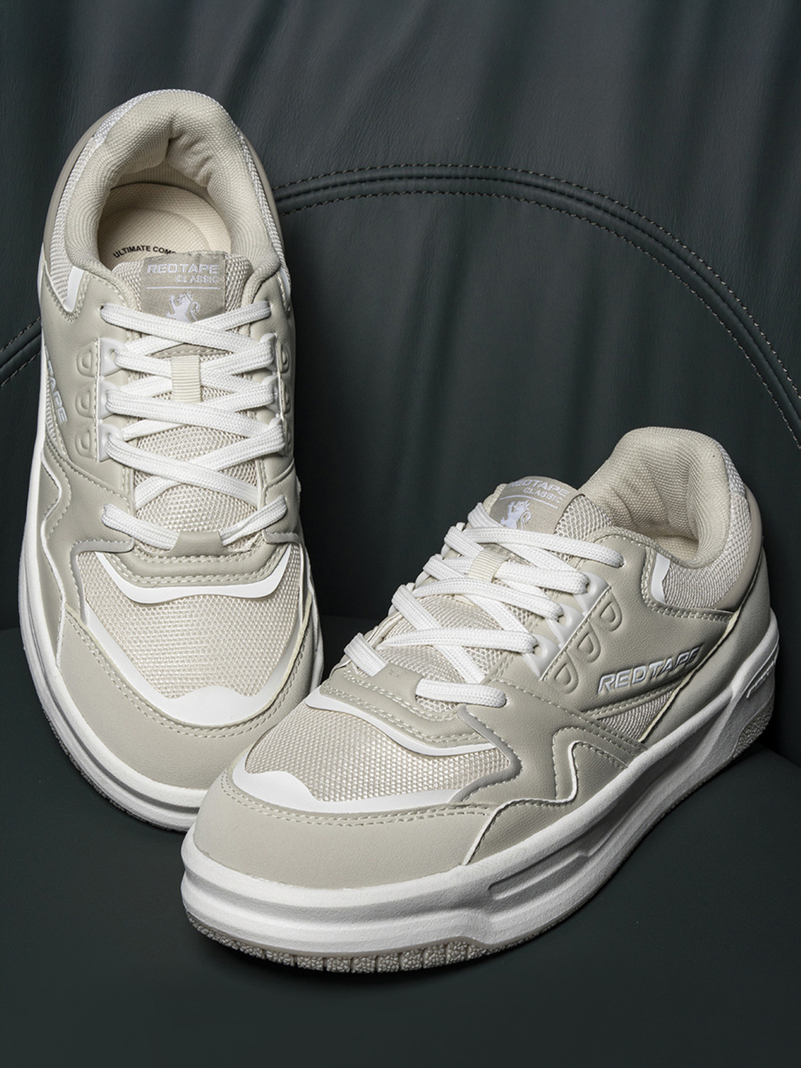 Mens Lifestyle Sneakers for Everyday Versatility Sneakers For Men (Beige , 6)