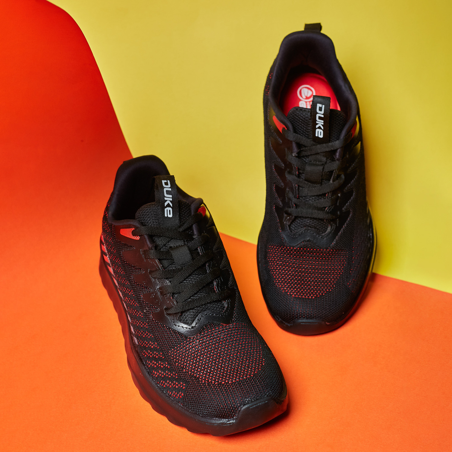Duke black running shoes outlet
