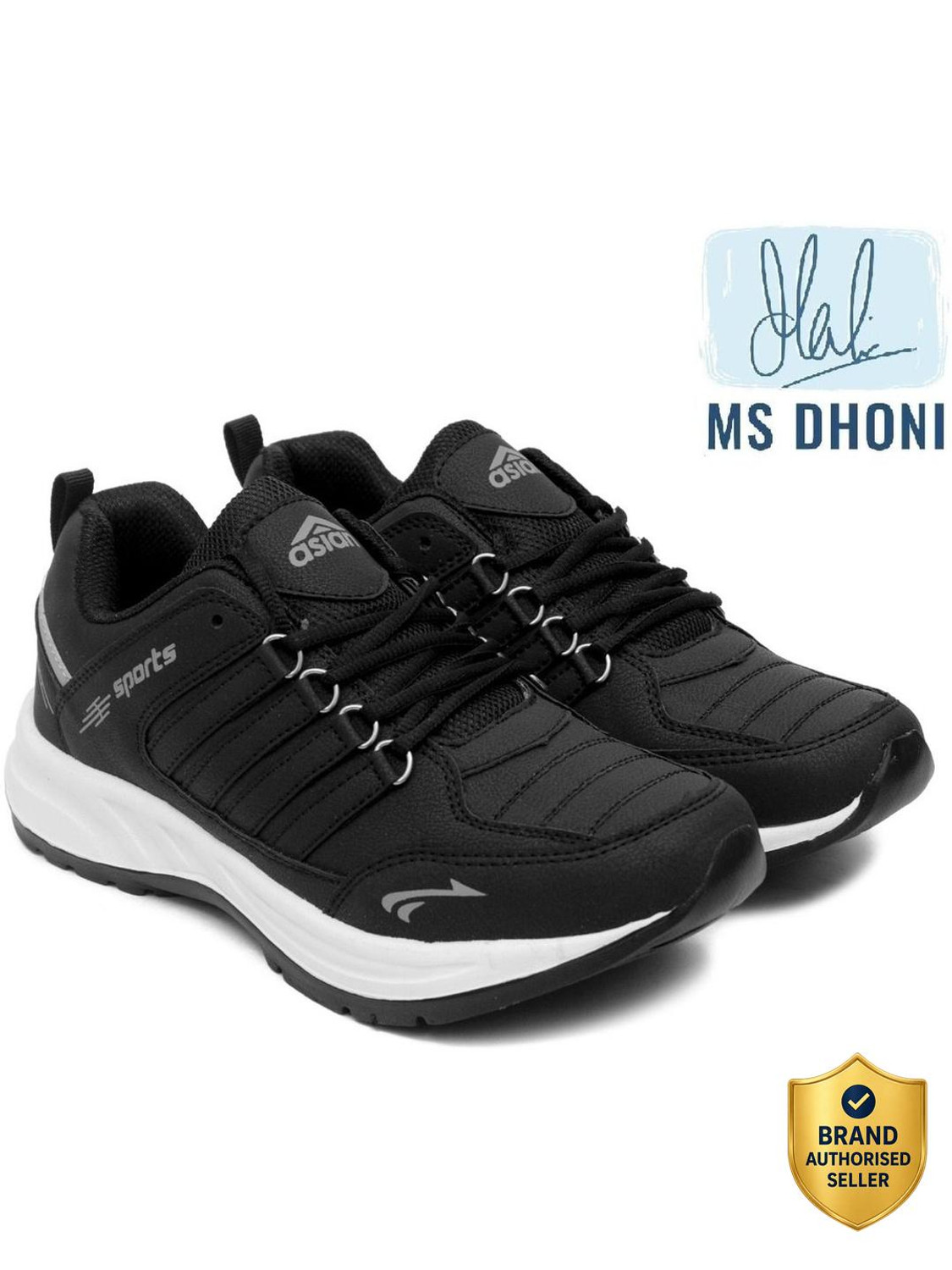 ASIAN Black Sports Shoes,Running Shoes,Walking Shoes,Training Shoes, F