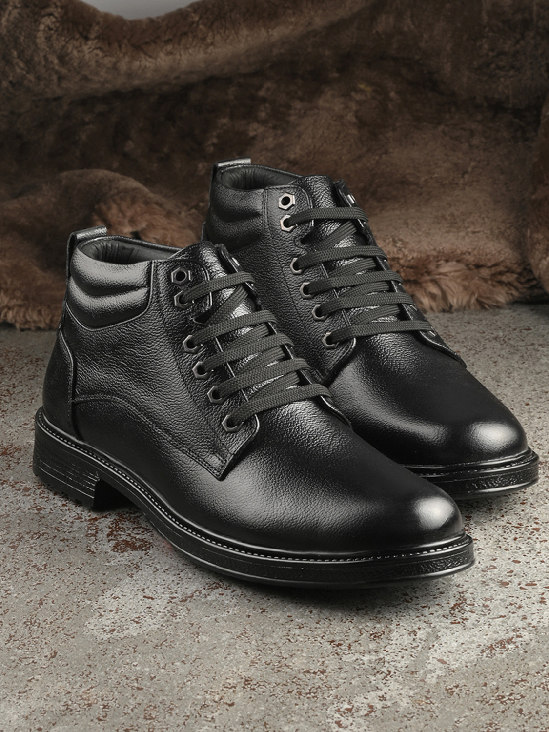 Image of Vellinto MILET Casual Boots For Men ll Synthetic Leather Boots Casuals For Men Boots For Men (Brown , 6)