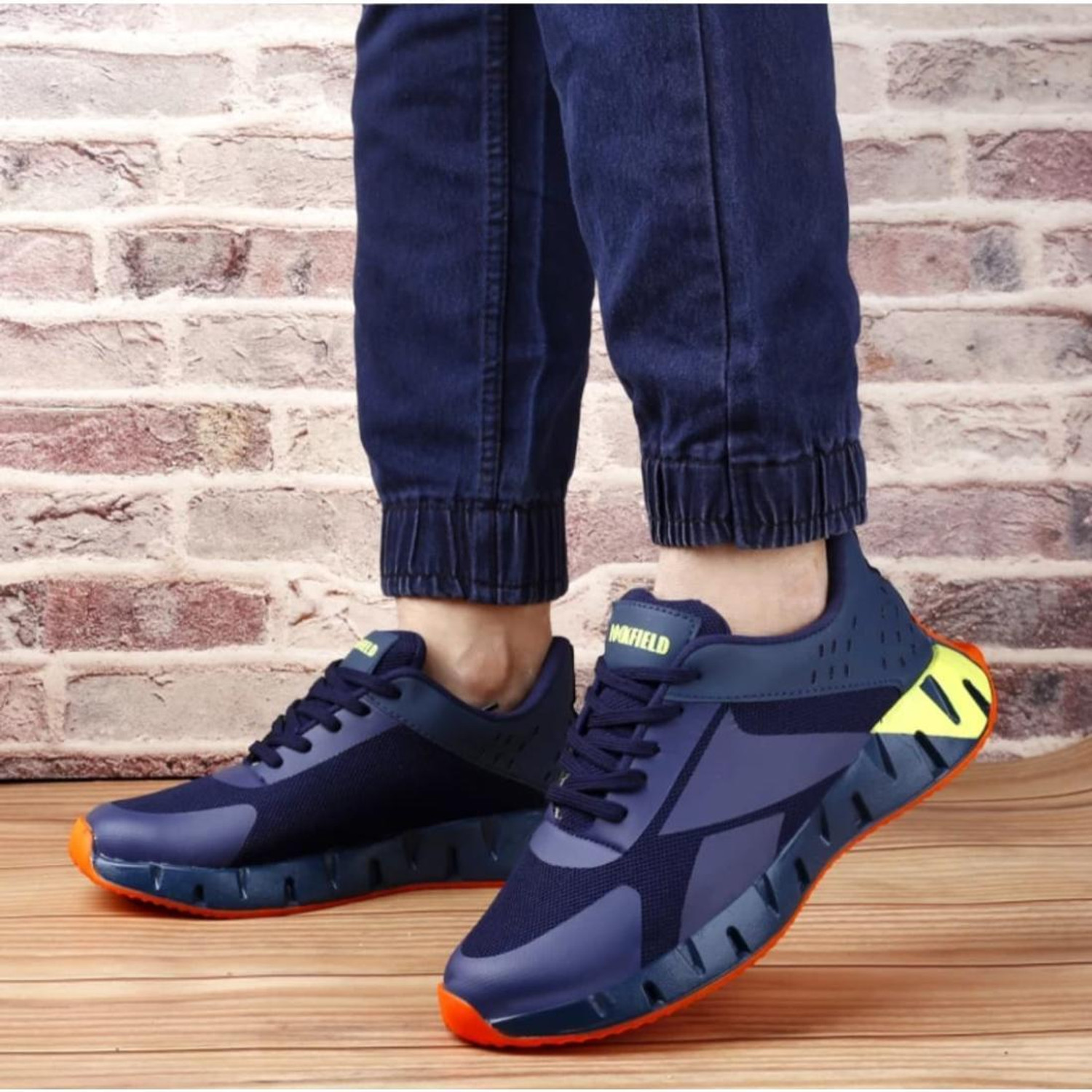 Image of Jumpink Stylish & Trendy Badminton Shoe Badminton Shoes For Men (Blue , 10)