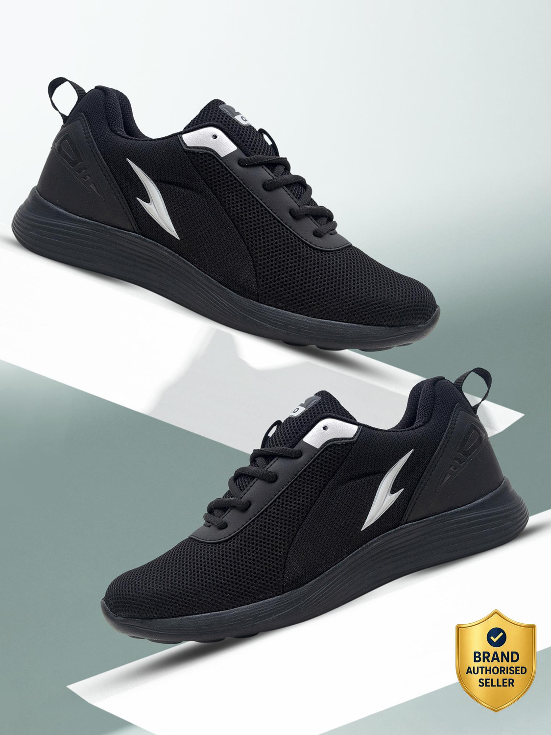 Captain-13 Running shoes for boys | sports shoes for men | Latest Stylish Casual sneakers for men | Lace up lightweight black shoes for running, walking, gym, trekking, hiking &amp; party Running Shoes For Men  (Black)