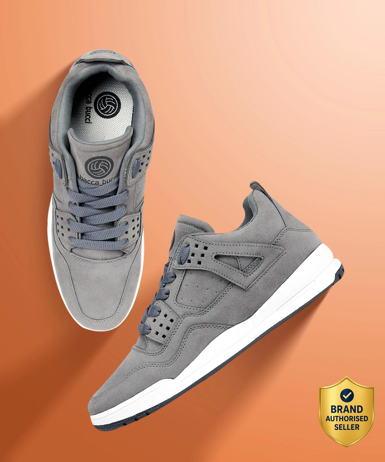 Men's Ultraforce Mid-top Athletic-Inspired Retro Fashion Casual/outdoor Sneakers for Men-Grey Sneakers For Men  (Grey)