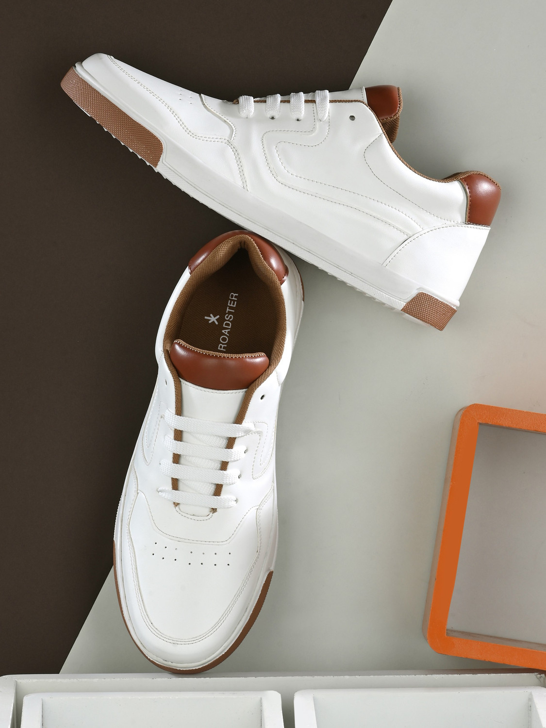 Roadster Comfort Trendy Sneakers Light Material Comfortable Synthetic Leather Man Shoes Sneakers For Men Price History