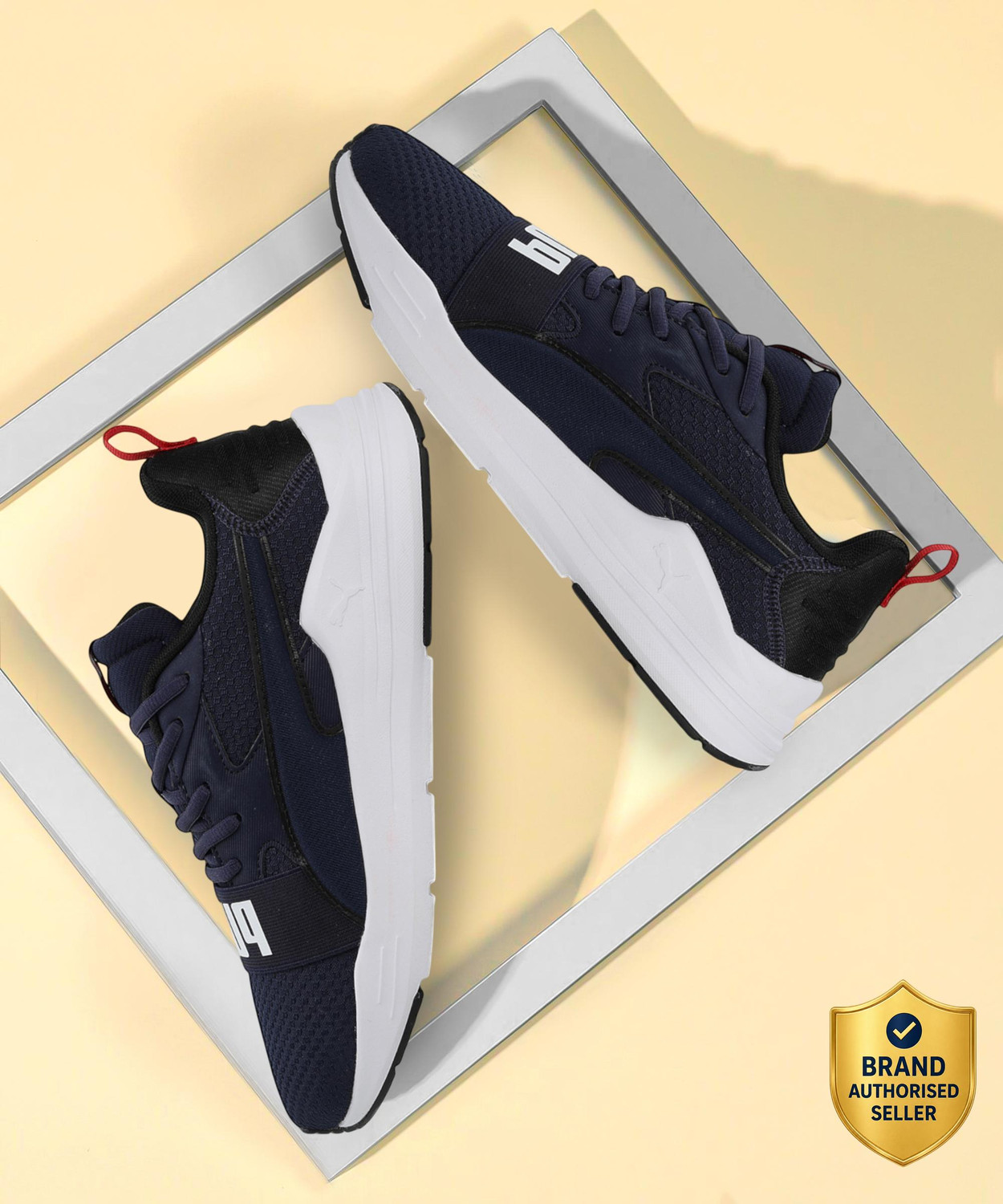 Image of PUMA Pacer Future Knit Running Shoes For Men (Blue , 6.5)