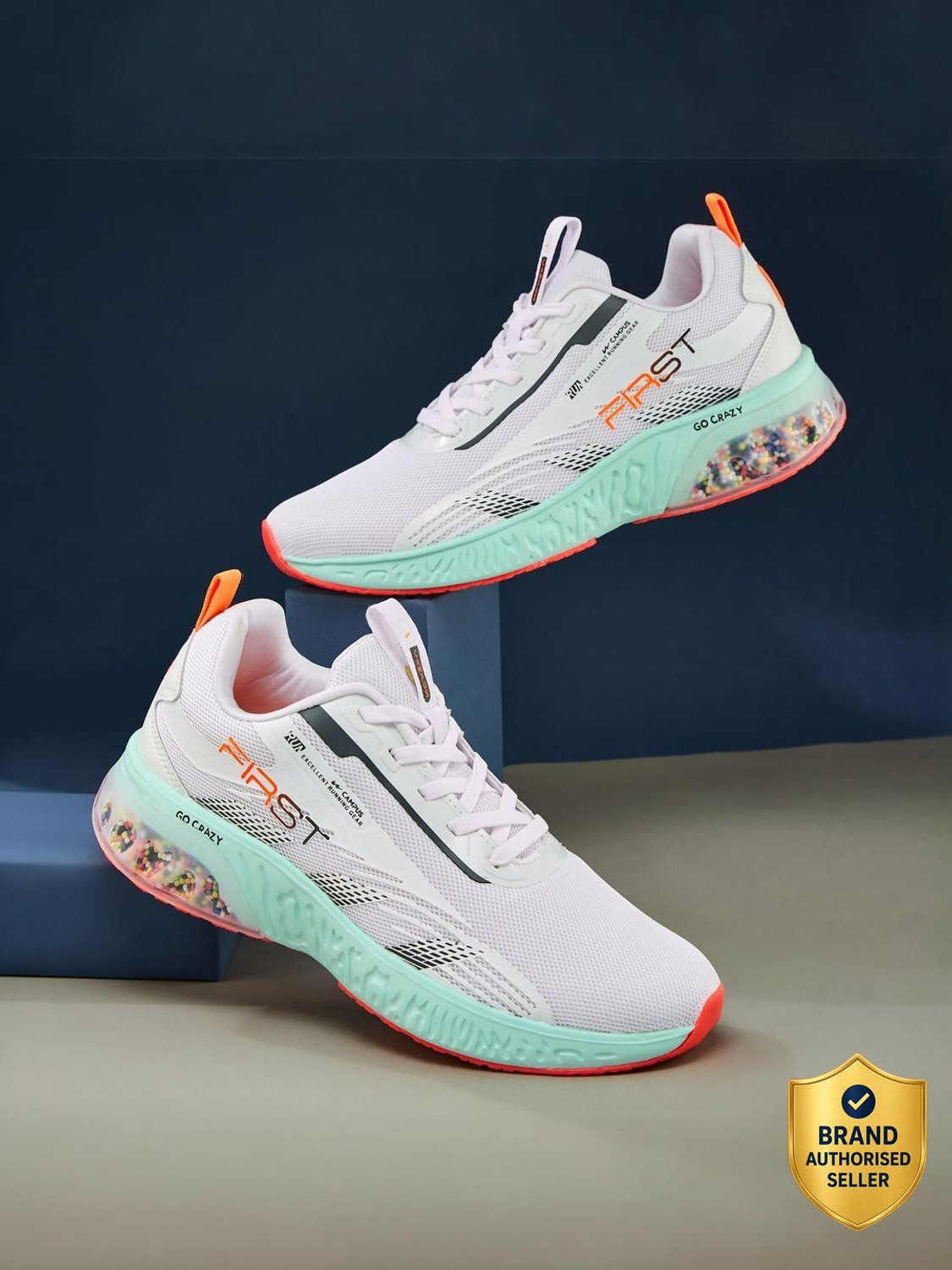 FIRST Running Shoes For Men  (White)