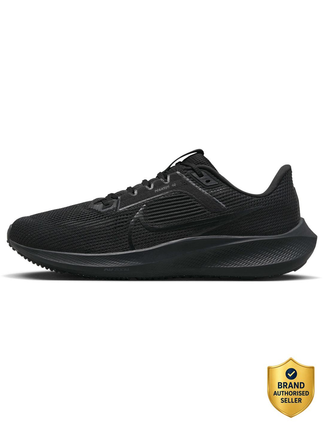 Image of NIKE AIR ZOOM PEGASUS 40 Running Shoes For Men (Black , 8)