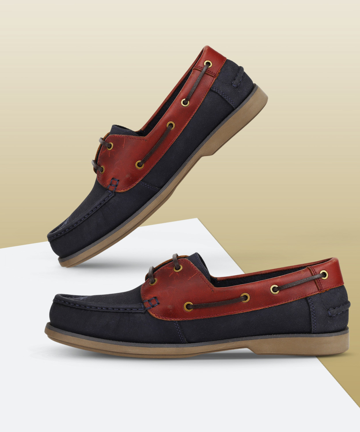 WOODLAND Boat Shoes For Men (Multicolor 8) Price History